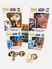 Funko Pop The Mandalorian Gamestop Exclusive Complete Set Pops Patches Stickers picture