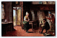 c1910 Don't You Move Flemish Cottage Homes Belgium Oilette Tuck Art Postcard picture