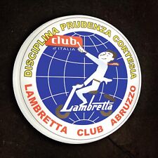  LAMBRETTA CLUB ITALIA LED ILLUMINATED LIGHT UP GARAGE SIGN SCOOTER MOD MOPED picture