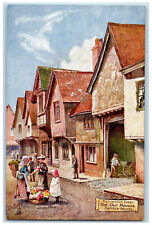 c1910 Picturesque Essex The Old Houses Saffron Walden Oilette Tuck Art Postcard picture