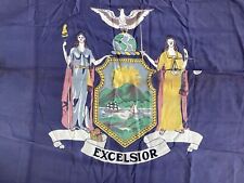 Large Antique New York State flag Excelsior Antique NYC Rare 4 X 6 picture