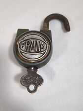 Vintage FRAIM Padlock Lock with Key, WORKS Made in USA picture