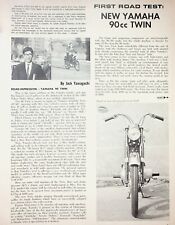 1966 Yamaha 90 Twin Motorcycle - 2-Page Vintage Road Test Article picture