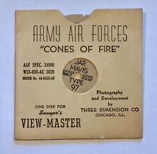 WWII US Army Air Force Cones of Fire Viewmaster Reel - Kawasaki H6K 