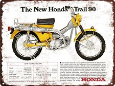 1969 HONDA Yellow CT90 K1 Motorcycle Bike Trail 90 CT-90 Metal Sign 9x12