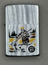 Vintage 1972 Hunter Hunting Pheasant Rifle NRA Zippo Lighter NEW W/ Matching Ins picture