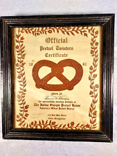 Julius Sturgis Pretzel House Lititz PA-Official Pretzel Twisters Certificate 60s picture