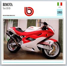 Bimota Tesi 1D ES 1993 Italy Edito Service Atlas Motorcycle Card picture