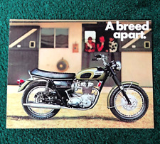 ORIG 1970 TRIUMPH MOTORCYCLE SALES BROCHURE BONNEVILLE TIGER 650 TROPHY 500 250 picture
