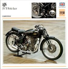 AJS 350 7R Works Racer 1938 Great Britian Edito Service Atlas Motorcycle Card picture
