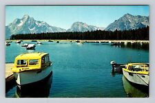 Grand Teton National Park, Colter Bay, Antique, Vintage Souvenir Postcard picture