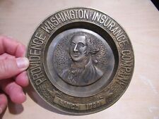 Rare Providence Washington Insurance Antique Bronze Plate, since 1799, George Wa picture