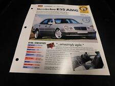 1997+ Mercedes Benz E55 AMG Spec Sheet Brochure Photo Poster  picture