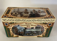 Royal Victorian Blend Tea, Empty Tin, Decorated on all Sides and Top,England picture