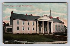 Washington PA-Pennsylvania, Old Washington College, Antique, Vintage Postcard picture