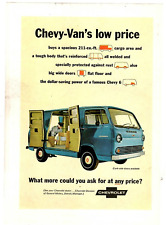 1966 Print Ad Chevrolet Chevy-Van's low price 211-cu ft cargo area tough body picture