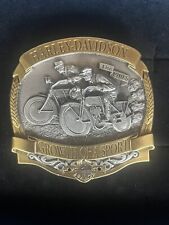 Harley Davidson “The 1910’s Growth Of A Sport” Belt Buckle-Ltd. Edition #20/7500 picture