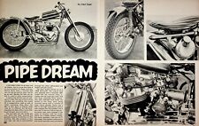 1969 Pipe Dream Custom Triumph Bonneville Motorcycle - 3-Page Vintage Article picture