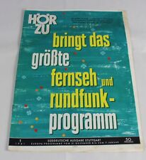 C12 / Hörzu No. 1/1961 - Original Vintage Ferneszeitung with Beautiful Old Metal picture