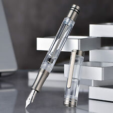 Asvine V200 Titanium Fountain Pen Vacuum Filling, Asvine / BOCK EF/F/M/B Nib picture