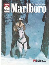 Marlboro Cigarettes Cowboy Original Vintage 1984 Print Ad picture