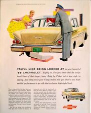 1958 Chevrolet Biscayne You'll Like Being Looked At Body By Fisher Print Ad picture