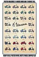 11x17 POSTER - 1969 Vespa Scooter History picture
