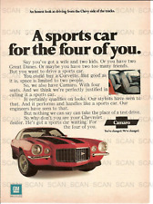1971 Chevrolet Camaro Vintage Magazine Ad  Chevy Sports Car picture