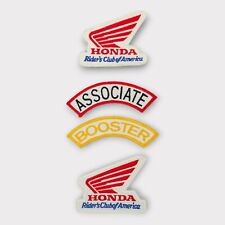 Honda Riders Club Of America Booster Associate Embroidered Patch Sew On Lot NOS picture