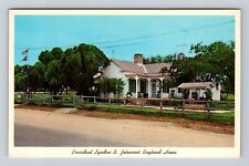 Johnson City TX-Texas, President Johnson's Boyhood Home, Vintage Postcard picture