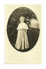 Antique RPPC Real Photo Postcard Girl Dressed up as 