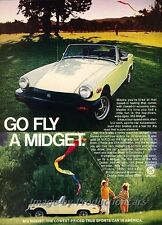 1977 MG Midget Go Fly A Midget Original Advertisement Print Art Car Ad J826 picture