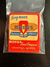 MATCHBOOK - MEOWS SEED COMPANY - SAY MAIZE - GRANVILLE, IL - UNSTRUCK picture