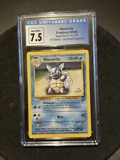 2000 Pokemon Base Set 2 CGC 7.5 Wartortle #63 Gold W Stamp Top Deck Promo picture