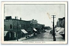 c1910's Fourth Street Business District Staples Minnesota MN Unposted Postcard picture