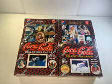 Coca Cola Coke Series 1 & 2 Sealed Non Sport Card Boxes Pack NOS 1994 Sealed Box picture