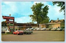 1983 Porterhouse Supper Club & Motel Restaurant Cars Portage Wisconsin Postcard picture