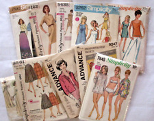Lot of 10 1960s Vintage SEWING PATTERNS Simplicity Lot E4 Bathing Suit Pantdress picture