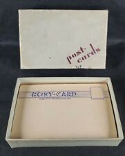 Vintage Post Card Box With Unused Cards 1970's Great Shape Rare Blank Stock picture