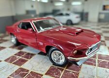 WELLY 1969 FORD MUSTANG BOSS GT FASTBACK 429 RED 1/24 DIECAST MODEL picture