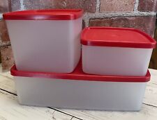 Lot of 3 Vintage Tupperware Modular Mates Storage Containers with Lids, EUC picture