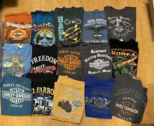 Lot of 15 Harley Davidson T-Shirts Short & Long Sleeve- Assorted Sizes, Colors.. picture