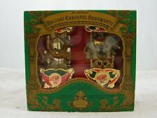 NEW 1993 MR CHRISTMAS SPECIAL EDITION CAROUSEL ORNAMENT REINDEER & ELEPHANT picture