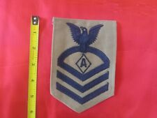 US Navy WW2 1943 Chevron Rating Patch Athletic Instructor Chief Petty Officer picture