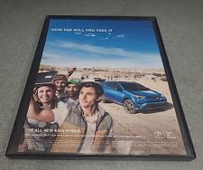 Toyota Rav4 Hybrid James Marsden Print Ad Framed 8.5x11  2015 Wall Art Decor  picture