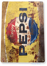 TIN SIGN Pepsi Rusty Retro Metal Décor Wall Art Soda Store Shop A564 picture