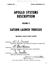 851 Page 1964 NASA APOLLO SYSTEMS Vol. II SATURN LAUNCH VEHICLES Manual on CD picture