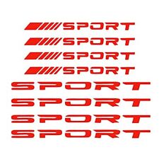 8Pcs Sport Emblem Reflective Stickers for Car Wheels Rims Hub Auto Racing Per... picture