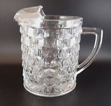 Fostoria American Large 64 Ounce Flat Side Pitcher Ice Lip Clear picture