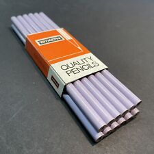 DIXON Quality Pencils 1 Doz. Med Soft Untipped 490 Stenographer USA Walnut picture